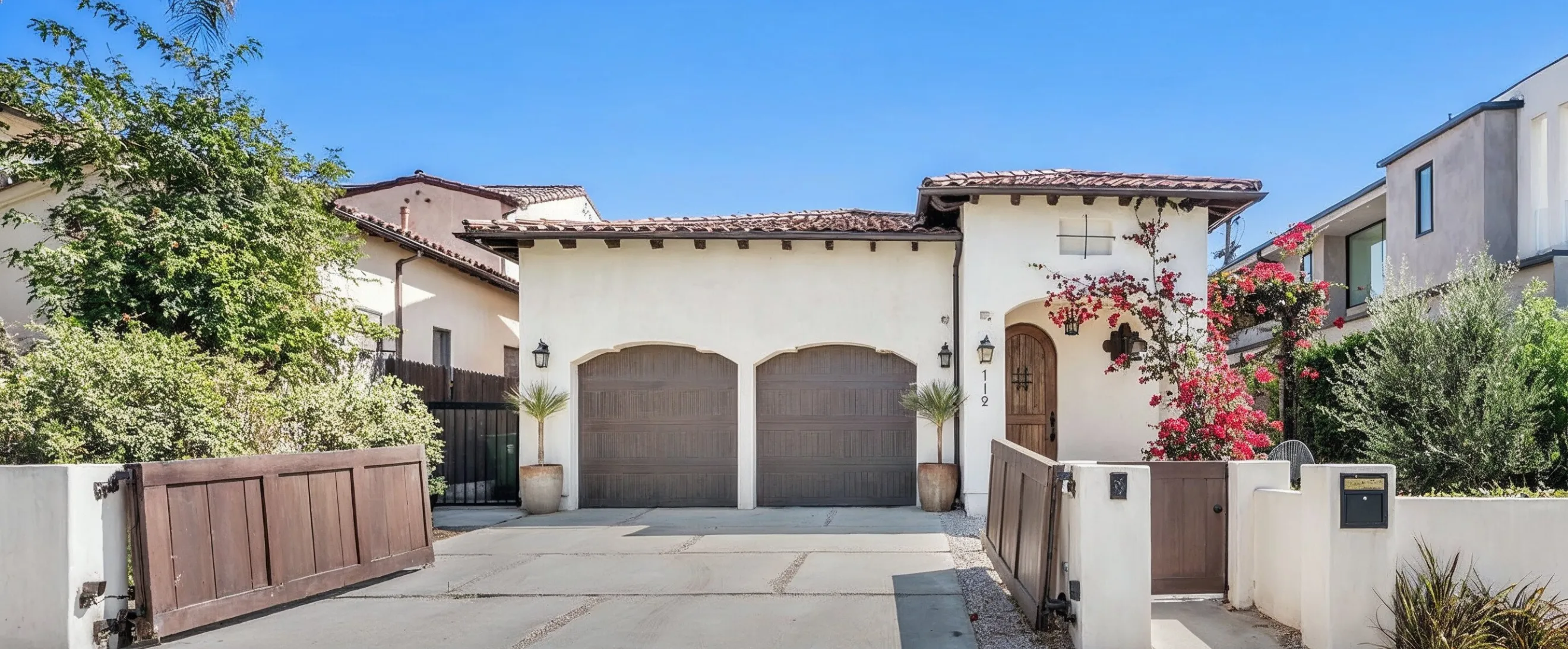 Small home layout in Los Angeles before room addition with limited square footage and original exterior appearance