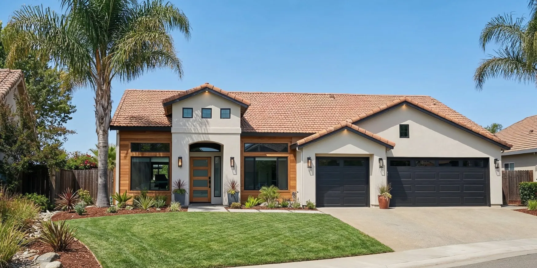 Full home remodeling in Los Angeles showing modern renovated house exterior with new siding, windows, and updated curb appeal
